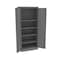 Tennsco Welded Standard Slim Storage Cabinet, 30"Wx18"Dx72"H, Medium Grey 721830-MGY - alternate 1